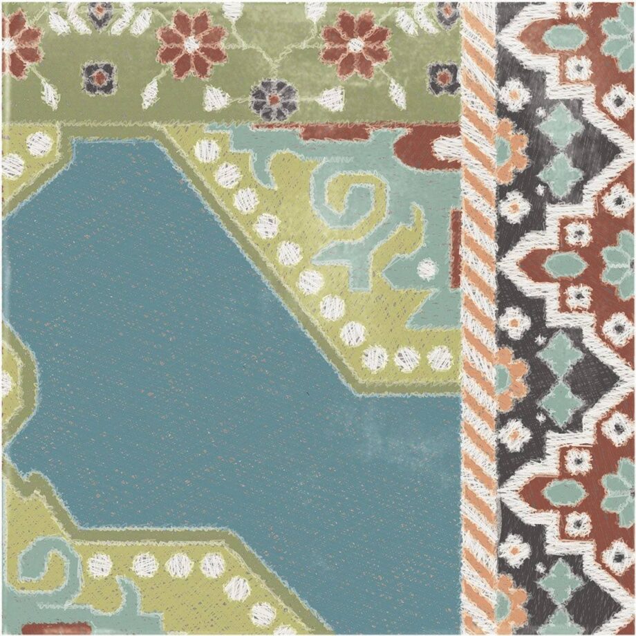 Patterned porcelain floor tile ABK Play Carpet Mix Multicolor, 20×20 cm, 8.5 mm, matt (nat.) Patterned porcelain floor tile ABK Play Carpet Mix Multicolor, 20x20 cm, 8.5 mm, matt (nat.)