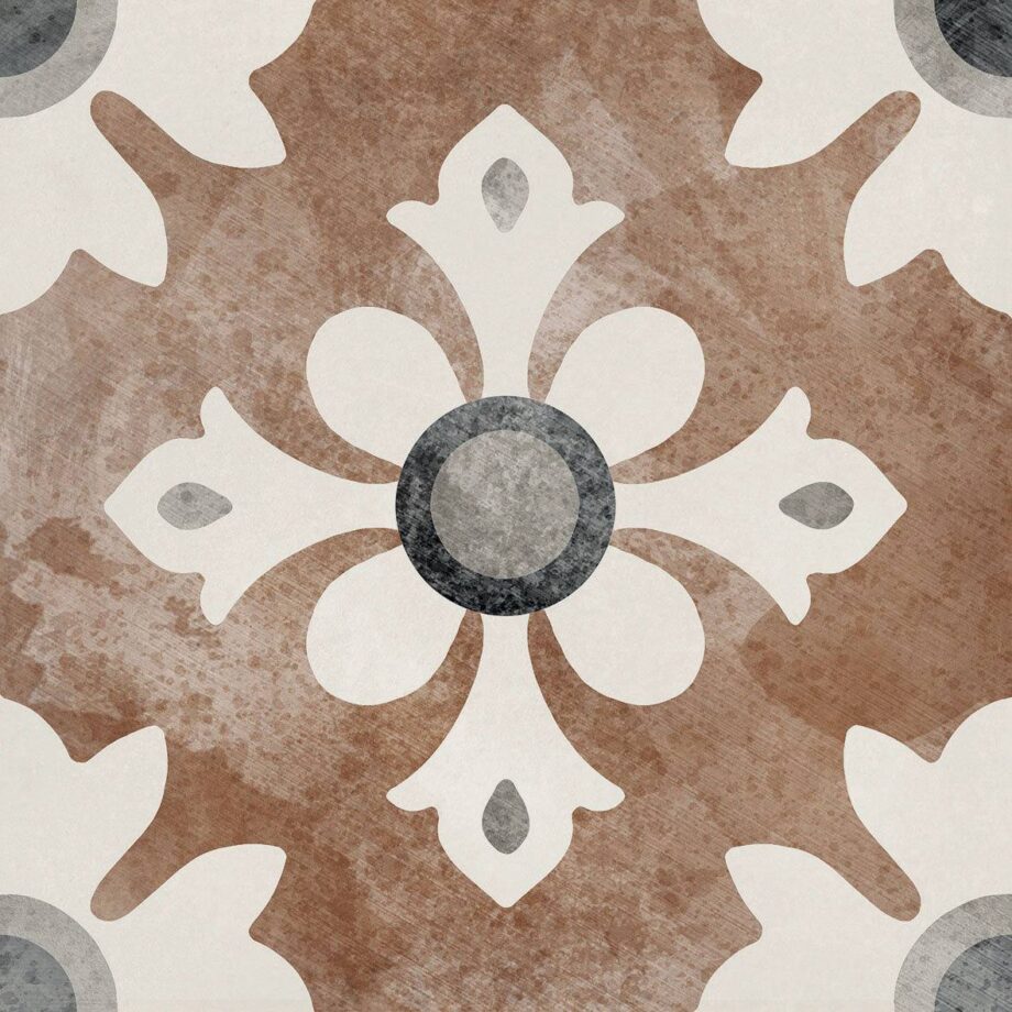Patterned porcelain floor tile ABK Play Classic Cotto, 20×20 cm, 8.5 mm, matt (nat.) Patterned porcelain floor tile ABK Play Classic Cotto, 20x20 cm, 8.5 mm, matt (nat.)