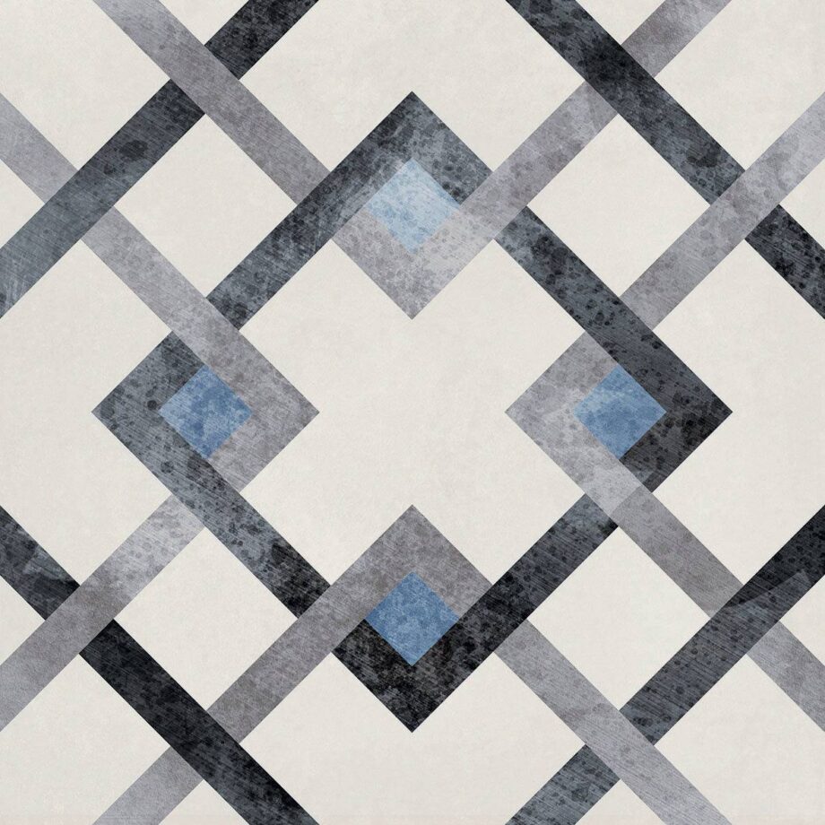 Patterned porcelain floor tile ABK Play Classic Sky, 20x20 cm, 8.5 mm, matt (nat.)