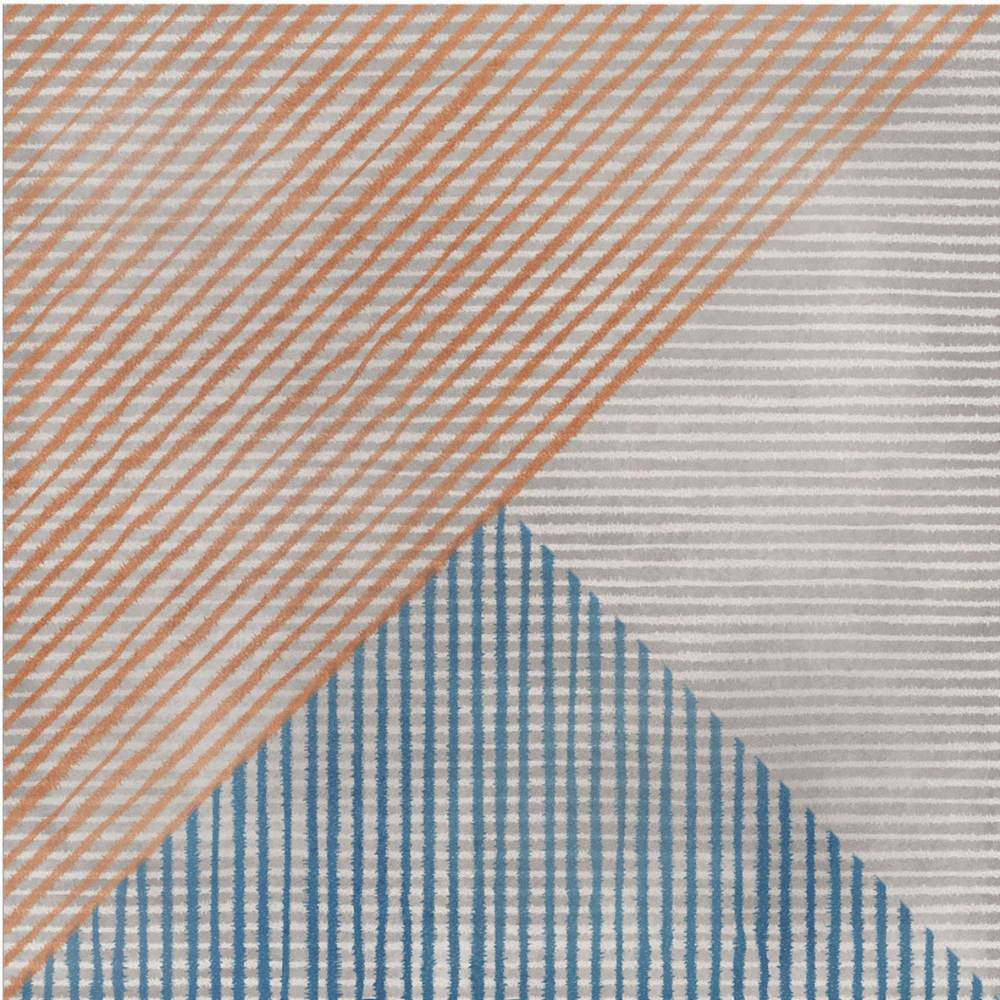 Patterned porcelain floor tile ABK Play String Mix Multicolor, 20x20 cm, 8.5 mm, matt (nat.)