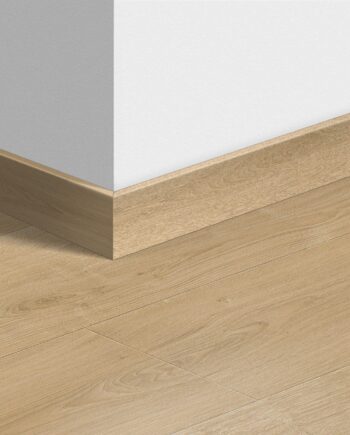 Skirting board Quick-Step Brushed Oak Natural for laminate, MDF, 12x58x2400 mm