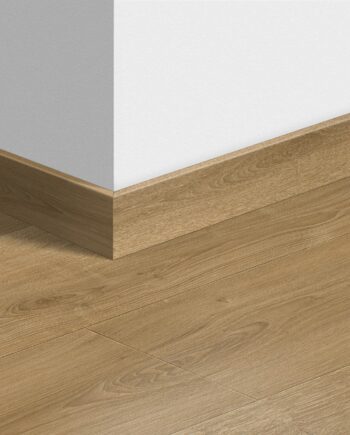 Skirting board Quick-Step Brushed Oak Warm Natural for laminate, MDF, 12x58x2400 mm