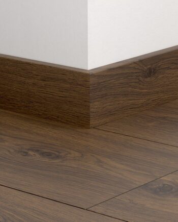 Skirting board Quick-Step Peanut Brown Oak for laminate, MDF, 12x58x2400 mm
