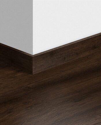 Skirting board Quick-Step Waxed Oak Brown for laminate, MDF, 12x58x2400 mm