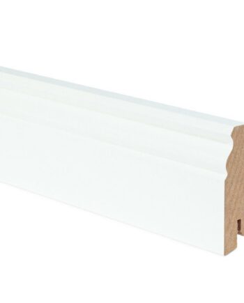 Skirting board Thede & Witte Hamburger Profil 78, white, 18 x 78 x 2500 mm