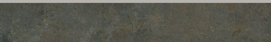 Porcelain skirting tile Dune Diurne Oxide, 9.5x60 cm, 10 mm, rust brown