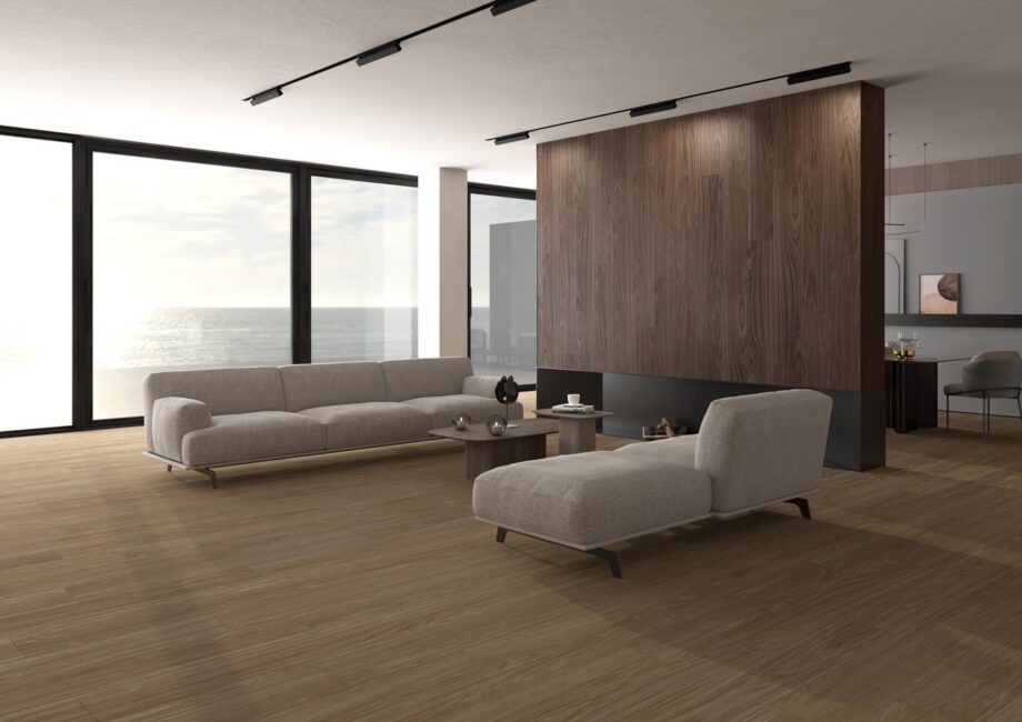 Wood effect matt porcelain floor tile Tau Dover rectified – view 2 Wood effect matt porcelain floor tile Tau Dover Camel, 20x120 cm, 9 mm, camel, rectified – 3
