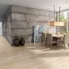 Wood effect porcelain tile Tau Eternal Haya, beech – view 3 Wood effect matt porcelain floor tile Tau Eternal Haya, 25x150 cm, beech, rectified – 3