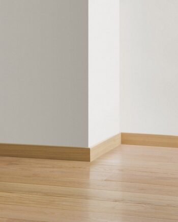 Wooden skirting board Quick-Step White Daisy Oak Extra Matt for parquet, veneered, 16x80x2400 mm