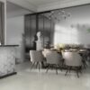 PVD metallic-effect lappato porcelain floor tile Dune Magnet Silver, 60x120 cm, 9 mm, silver – 2