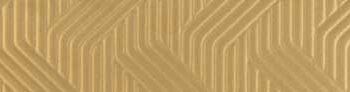 Relief ceramic decorative border Tau Orne Gold, 3x60 cm, gold