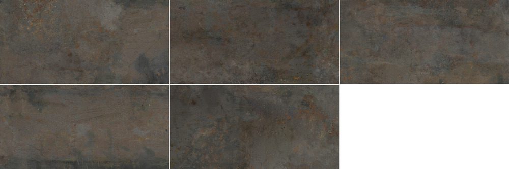 Rusted metal-effect porcelain floor tile Dune Diurne Oxide, 60x120 cm, 10 mm, rust brown – 2