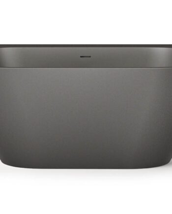 Back-to-Wall Bath PAA DECO WALL 166x81 cm, Black Graphite