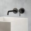 Wall-mounted basin mixer Emmevi Filobrass 85155, separate rosettes, matt black Wall-mounted basin mixer Emmevi Filobrass 85155, separate rosettes – 3