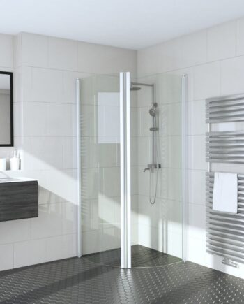 Shower corner (beveled) with doors INFINIA 232X232