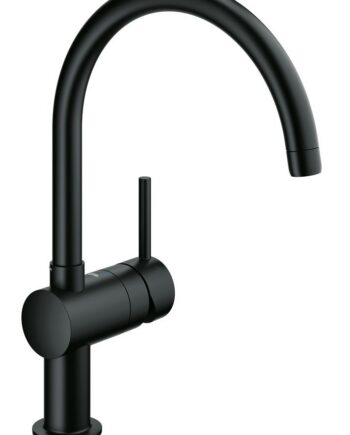 Single-lever sink mixer GROHE Minta, velvet black