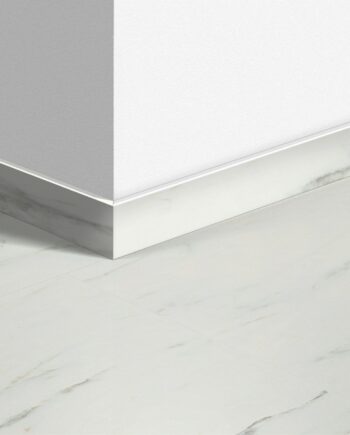 Skirting board Quick-Step Marble Carrara White for LVT vinyl flooring, waterproof, 12x58x2400 mm