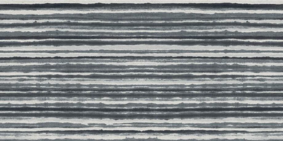 Stone effect decorative porcelain tile ABK Poetry Stone Reloaded Batik Graphite, 60x120 cm, 8.5 mm, patterned decor, matt
