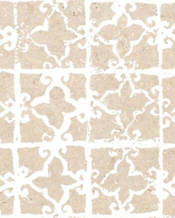 Stone effect decorative porcelain tile ABK Poetry Stone Stamp Beige, 60x120 cm, 8.5 mm, matt