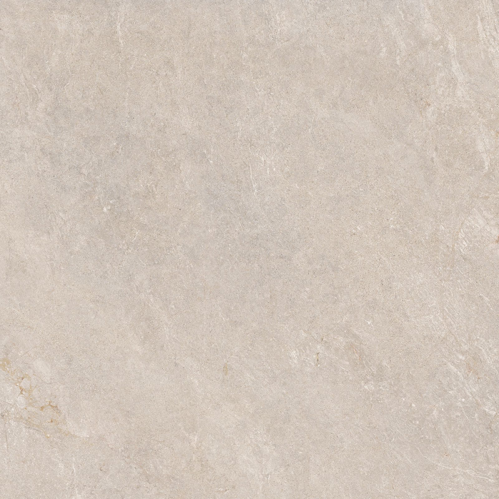 Stone-effect matt porcelain floor tile Tau Caribbean Ivory, 90x90 cm, ivory, rectified