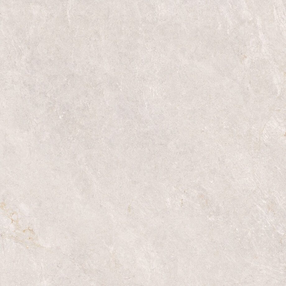 Stone-effect matt porcelain floor tile Tau Caribbean White, 90×90 cm, white, rectified Stone-effect matt porcelain floor tile Tau Caribbean White, 90x90 cm, white, rectified
