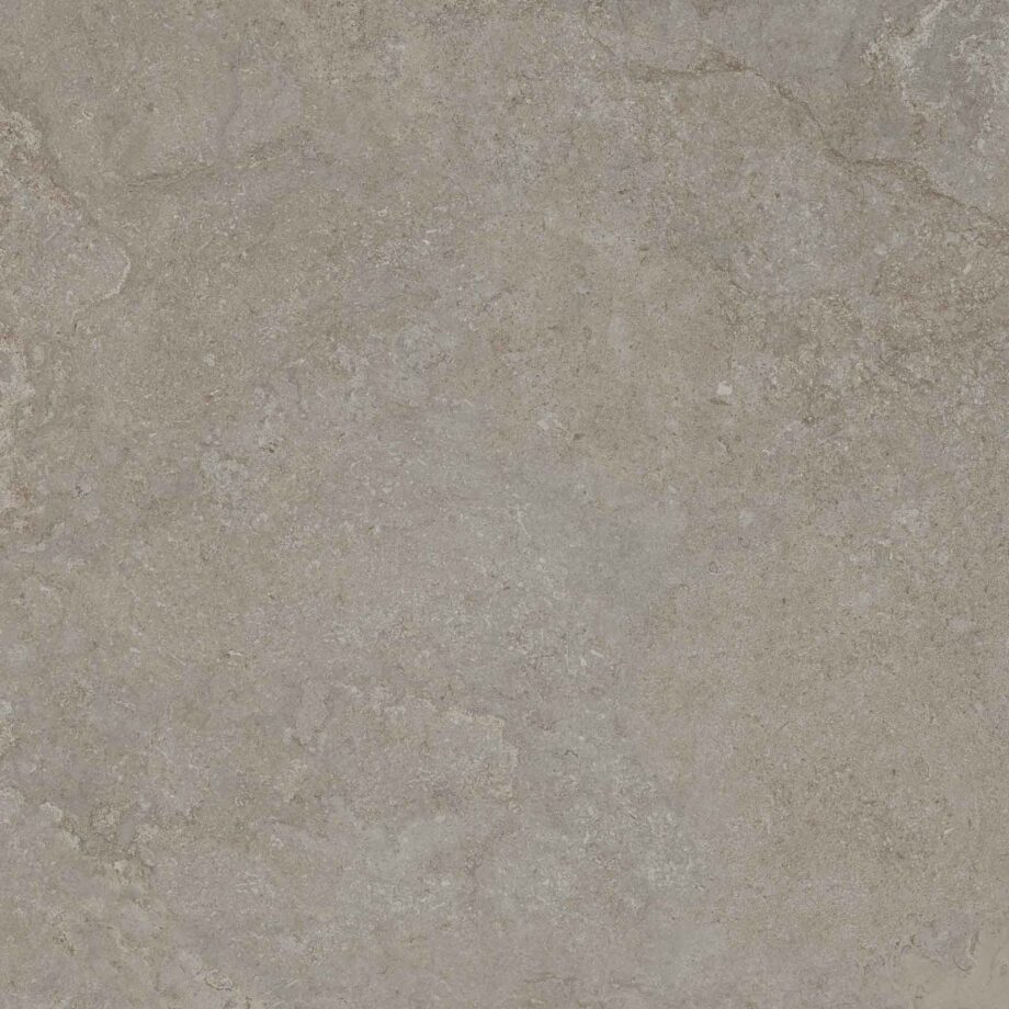 Stone-effect matt porcelain floor tile Tau Dorset Greige, 100x100 cm, greige, rectified