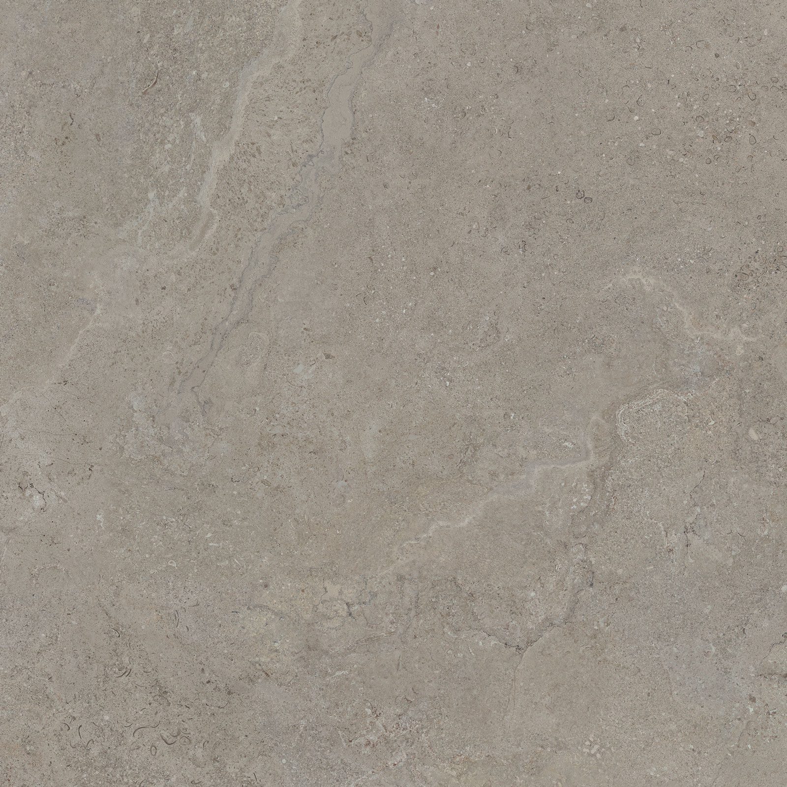 Stone-effect matt porcelain floor tile Tau Dorset Greige, 90x90 cm, greige, rectified