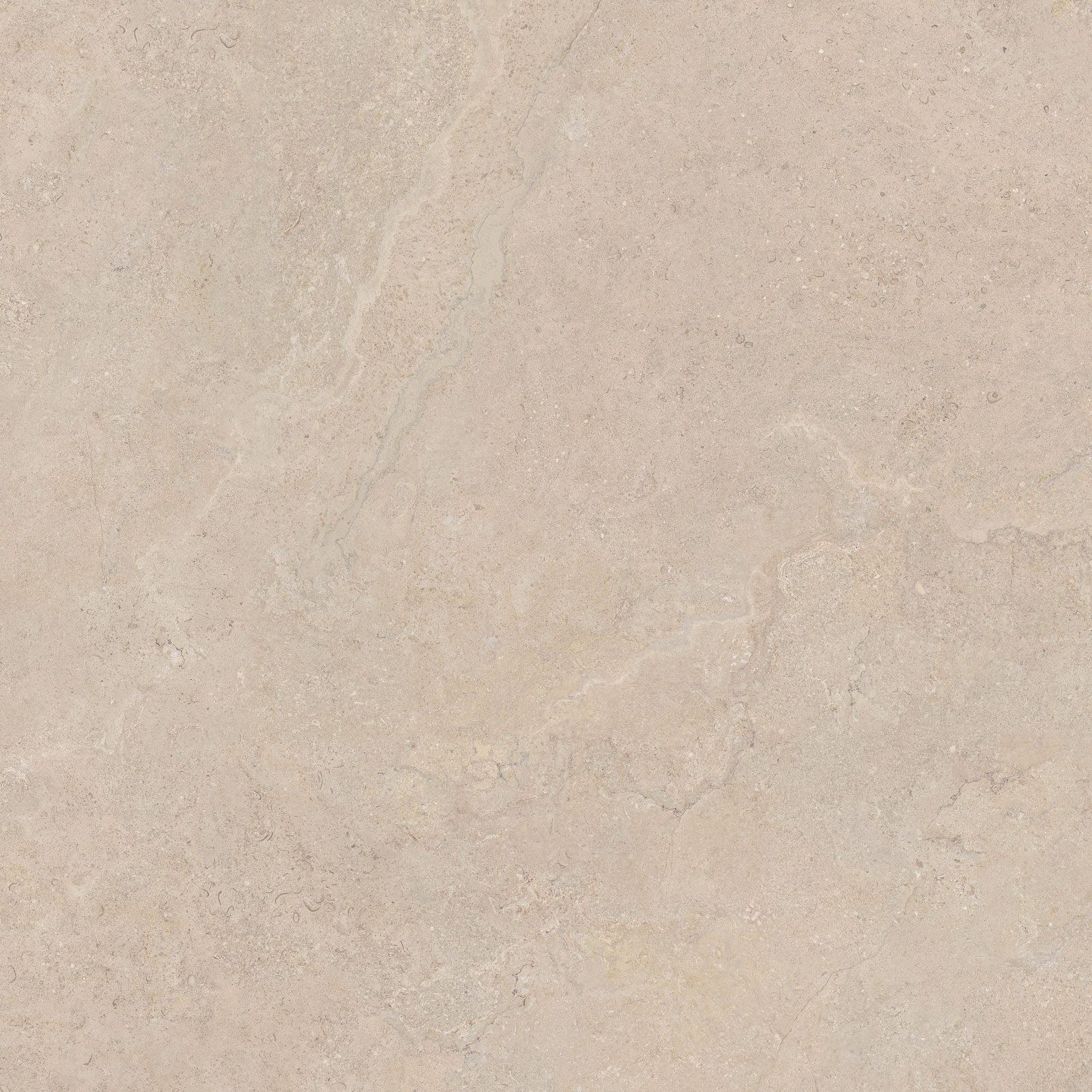 Stone-effect matt porcelain floor tile Tau Dorset Sand, 120x120 cm, 9 mm, sand beige, rectified