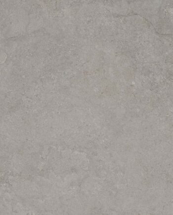 Stone-effect matt porcelain floor tile Tau Dorset Silver, 100x100 cm, silver grey, rectified