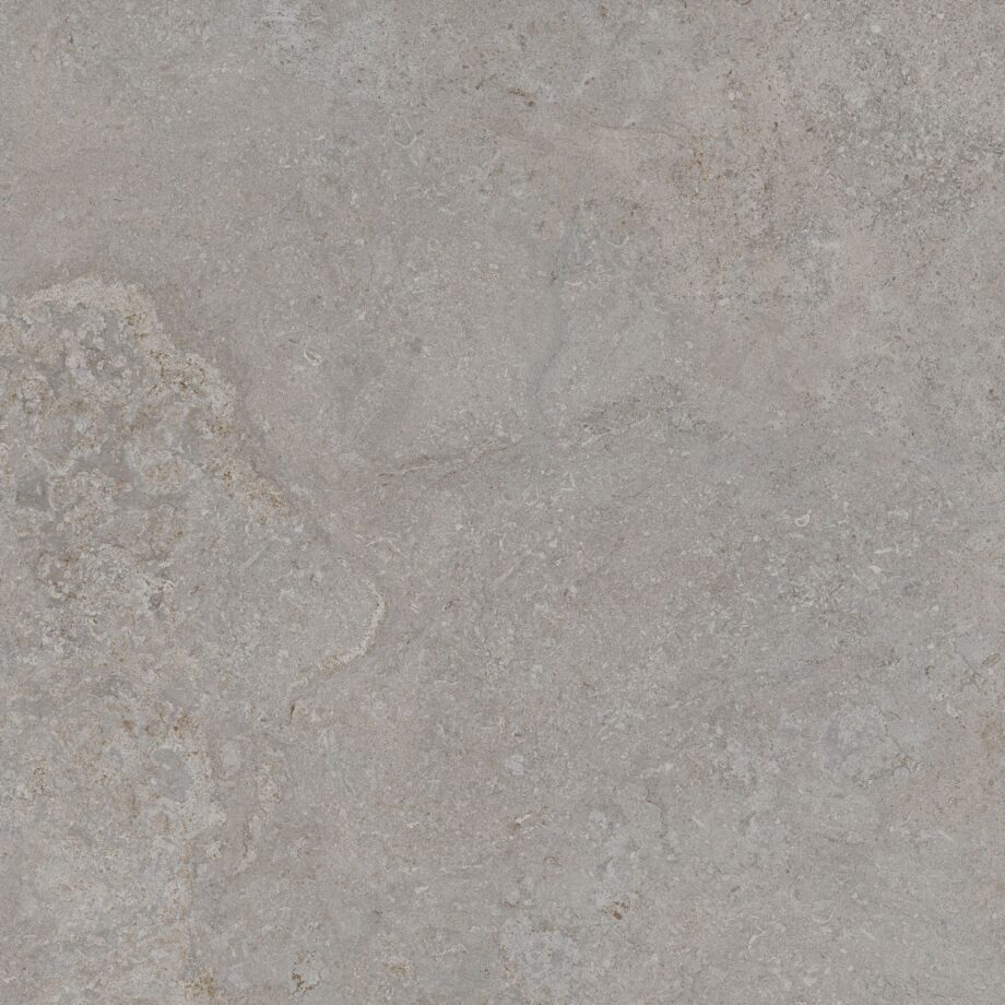 Stone-effect matt porcelain floor tile Tau Dorset Silver, 60x60 cm, 9 mm, silver grey, rectified