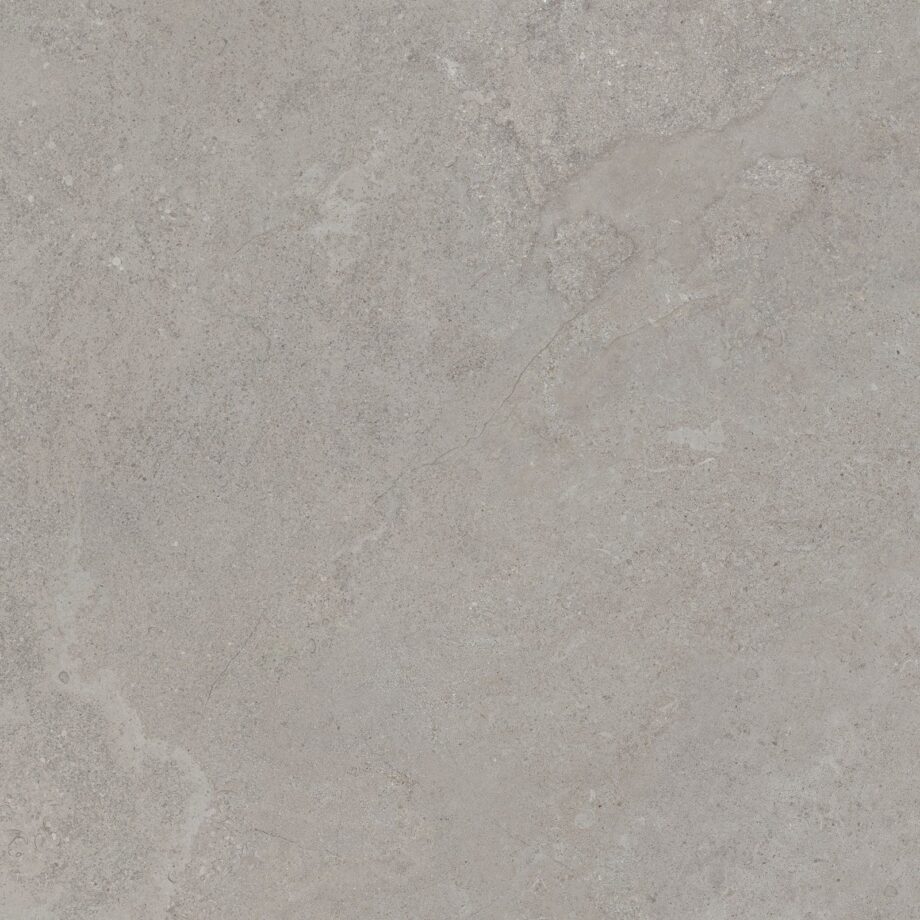 Stone-effect matt porcelain floor tile Tau Dorset Silver, 90×90 cm, silver grey, rectified Stone-effect matt porcelain floor tile Tau Dorset Silver, 90x90 cm, silver grey, rectified