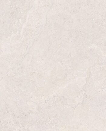 Stone-effect matt porcelain floor tile Tau Dorset White, 90x90 cm, white, rectified