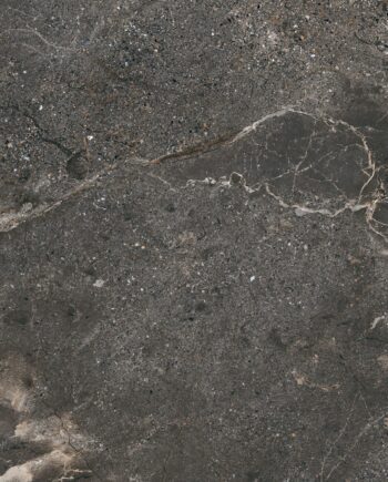 Stone-effect matt porcelain floor tile Tau Mainstone Graphite, 90x90 cm, graphite grey, R10, rectified
