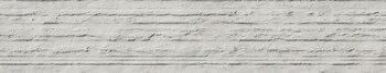 Stone effect porcelain décor strip ABK Era Groove Ash, 5x120 cm, 8.5 mm, textured relief, matt
