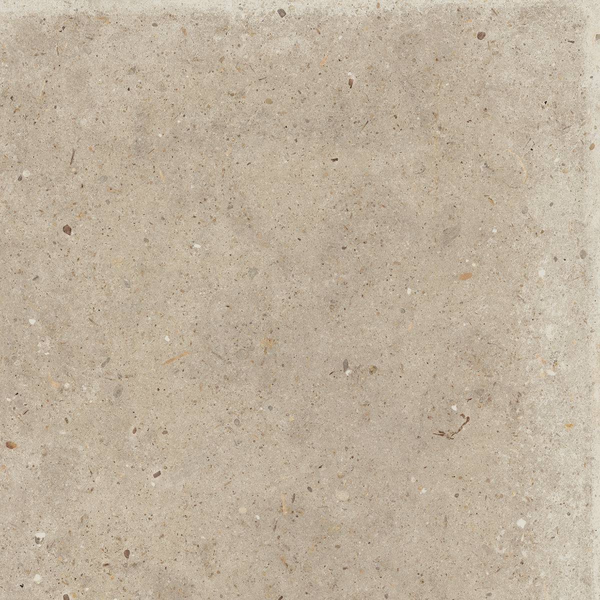 Stone effect porcelain floor tile ABK Poetry Stone Pirenei Ecru, 60x60 cm, 8.5 mm, natural matt, slip-resistant R10