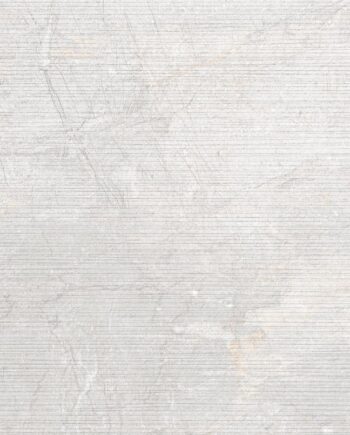 Stone-effect relief porcelain wall tile Tau Mainstone Carve Silver, 75x150 cm, 10.5 mm, silver grey, R10, rectified