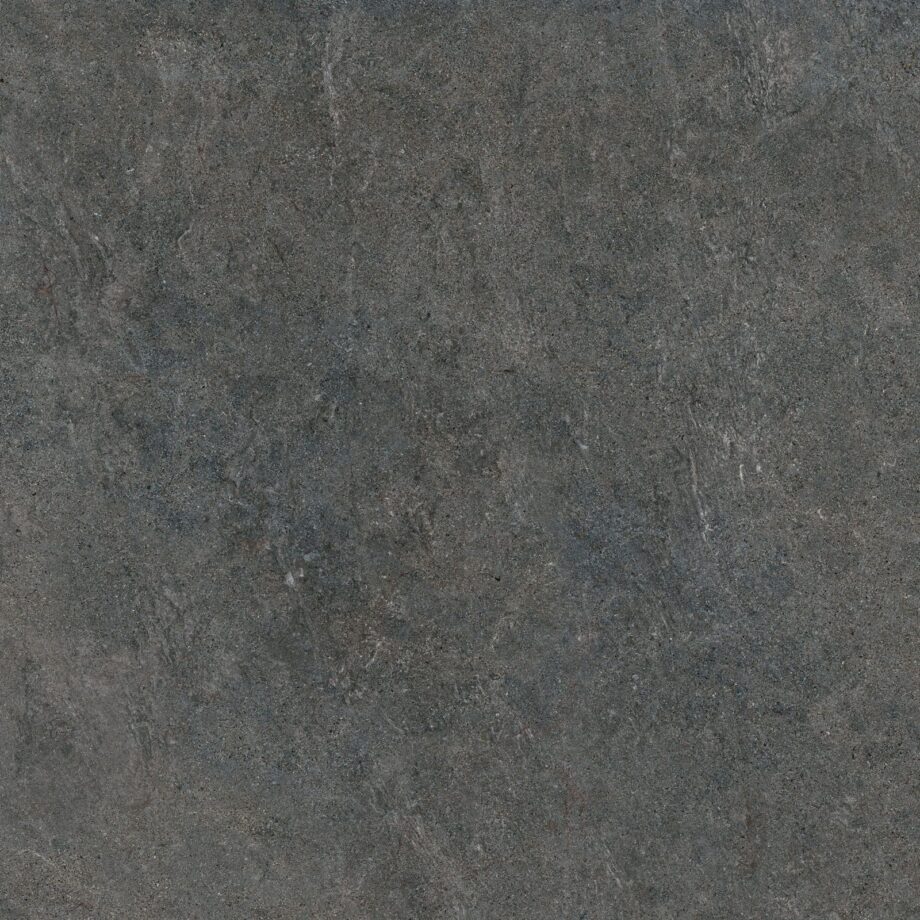 Stone-effect semi-polished porcelain floor tile Tau Caribbean Graphite SP, 60x60 cm, 9 mm, graphite grey, rectified