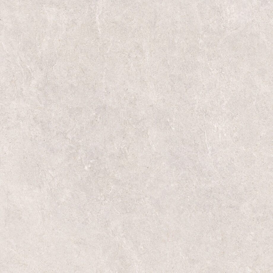 Stone-effect semi-polished porcelain floor tile Tau Caribbean White SP, 60x60 cm, 9 mm, white, rectified