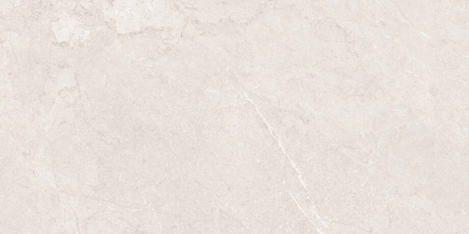 Stone-effect soft matt porcelain floor tile Tau Lithos Soft White, 60x120 cm, white, rectified