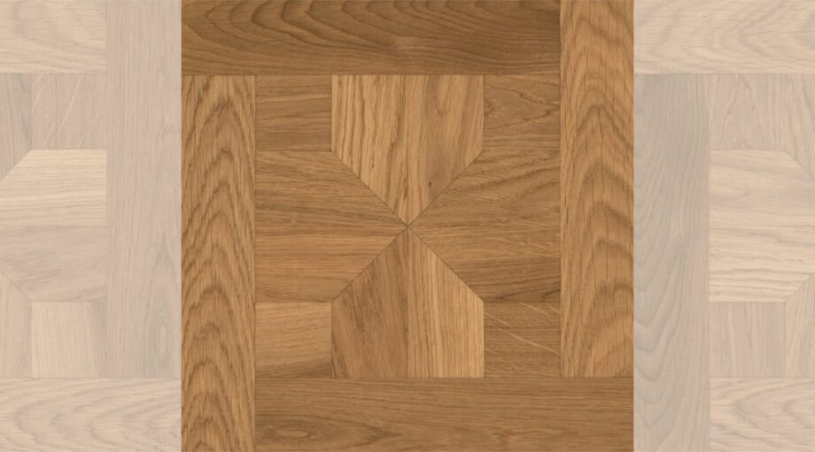 Panel Parquet Oak Natur London 50, unfinished, 15 x 300 x 300 mm