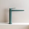 Tall basin mixer Emmevi Altura 34006 with click-clack waste, forest green Tall basin mixer Emmevi Altura 34006 with click-clack waste – 2