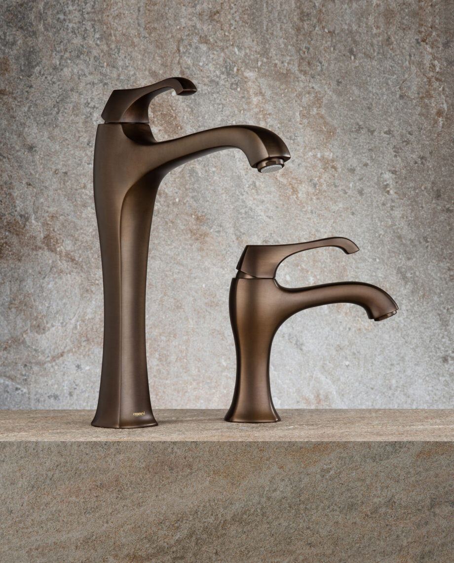 Tall basin mixer Emmevi Ares 76006 with click-clack waste, Tuscan bronze Tall basin mixer Emmevi Ares 76006 with click-clack waste – 2