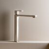 Tall basin mixer Emmevi Gea 26006 with click-clack waste, brushed nickel, closed lever Tall basin mixer Emmevi Gea 26006 with click-clack waste – 4