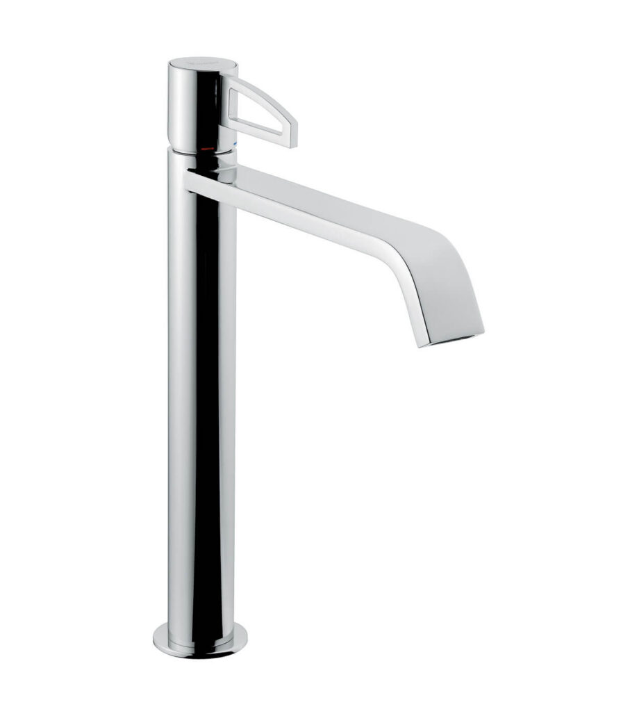 Tall basin mixer Emmevi Minù 83006 with click-clack waste, chrome, holed lever Tall basin mixer Emmevi Minù 83006 with click-clack waste – 2