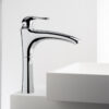 Tall basin mixer Emmevi Neco 91006 with click-clack waste, chrome Tall basin mixer Emmevi Neco 91006 with click-clack waste – 2