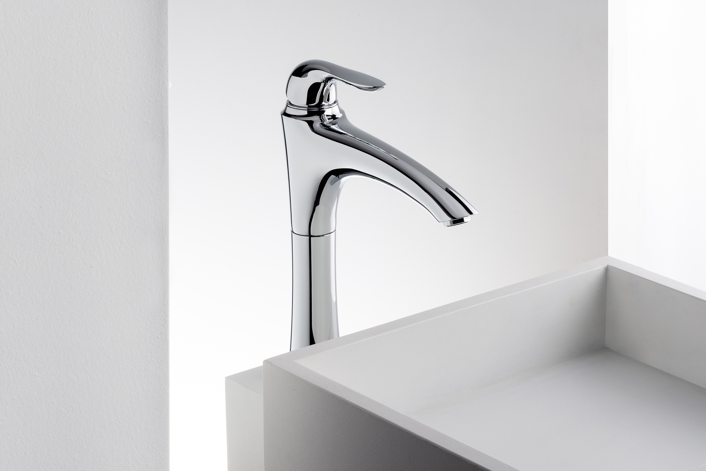 Tall basin mixer Emmevi Neco 91006 with click-clack waste – 4
