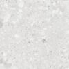 Terrazzo effect matt porcelain floor tile Tau Clemon White, 60x60 and 60x120 cm, white, R10, rectified
