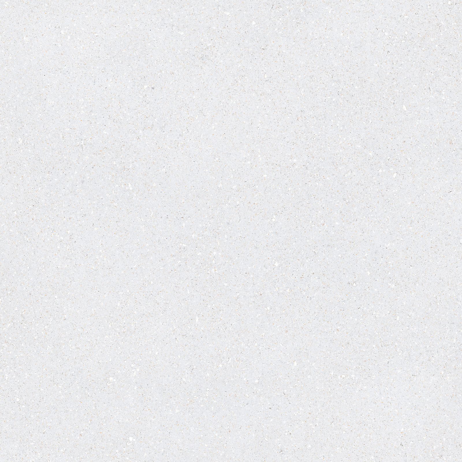 Terrazzo effect matt porcelain floor tile Tau Sassy White, 90x90 cm, white, R10, rectified