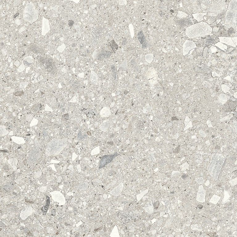 Terrazzo effect outdoor porcelain tile Terrazzo Stone Cold Grey, 59.3x59.3 cm, 20 mm, matt, slip-resistant R11
