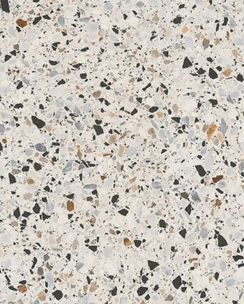 Terrazzo-effect semi-polished porcelain floor tile Hika Terrazzo Mix, 60x120 cm, 8 mm, multicolour, R9